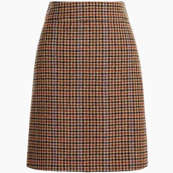 Wool-blend mini skirt in houndstooth, size 10 - Picture 1 of 10